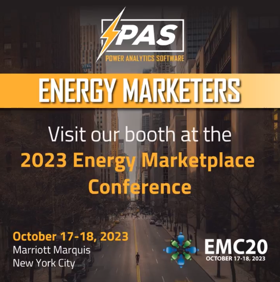 EMC20 Energy Marketers Conference PAS is Exhibiting